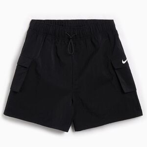 NIKE SPORTSWEAR ESSENTIAL Woven High Rise Women's Shorts SIZE XSMALL Black NEW